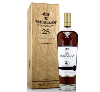 Macallan 25yo sherry oak 2022 release