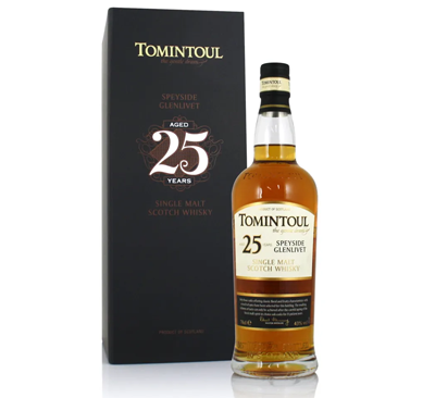 Tomintoul 25yo single malt whisky